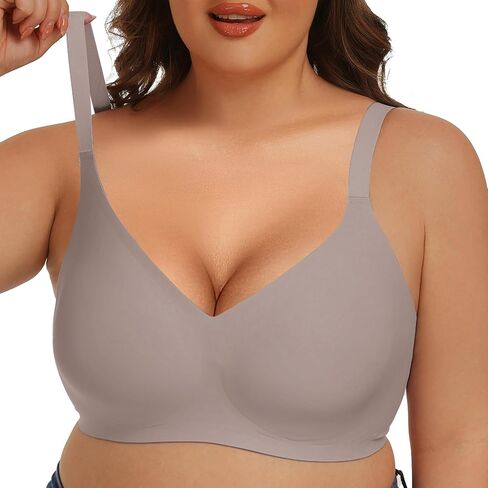Kimmery Seamless Bras for Women No Underwire Wireless T Shirt Bra Comfortable Buttery Soft Push Up Bralette Daily Wear in Kuwait