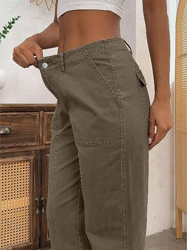 Flamingals Women's Mid Percer Crop Pants Carrot STROMER STALL FASHION NASTARY TRENDY STITCE BANTS in Kuwait