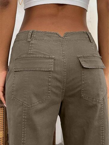 Flamingals Women's Mid Percer Crop Pants Carrot STROMER STALL FASHION NASTARY TRENDY STITCE BANTS in Kuwait