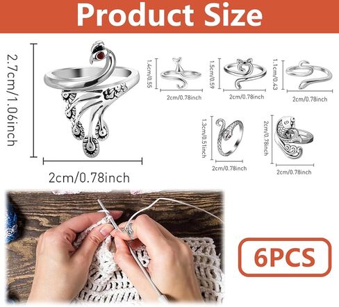 أداة إكسسوارات لحمل الخيوط المعدنية من VintageBee مكونة من 6 قطع بمقاس 2 in Kuwait