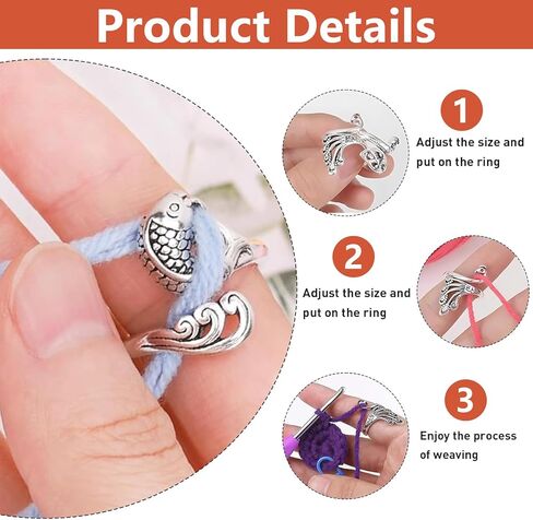 أداة إكسسوارات لحمل الخيوط المعدنية من VintageBee مكونة من 6 قطع بمقاس 2 in Kuwait