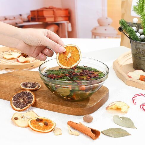 6 Pack Fall Stovetop Potpourri Autumn Simmer Pot Kit Christmas Dried Orange Slices Cinnamon Stick Air Freshener Sachet Ingredients Bowl Filler Decor for Holiday Fragrance Housewarming Gift in Saudi Arabia