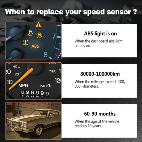 4pcs ABS Wheel Speed ​​Sensor متوافق مع Toyota Tacoma 05-14 ، 4Runner 03-15 ، FJ Cruiser 07-14 ، Land Cruiser 08-15 ، Lexus GX460 10-15 ، GX470 03-09 ، LX570 08-15 ، LX600 استبدال 89542-04020 in Kuwait