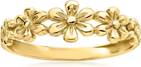 Ross-Simons 10kt Yellow Gold Multi-Flower Ring in Saudi Arabia