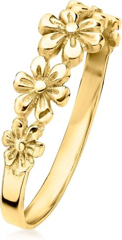 Ross-Simons 10kt Yellow Gold Multi-Flower Ring in Saudi Arabia