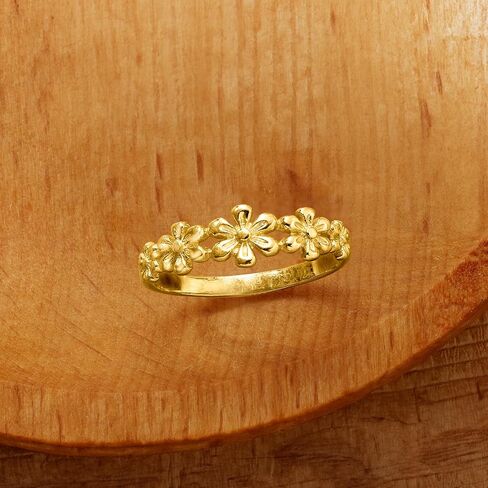 Ross-Simons 10kt Yellow Gold Multi-Flower Ring in Saudi Arabia