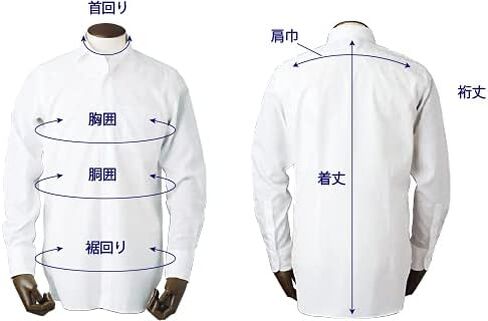Hitoyoshi Twill Long Sleeve Shirt, Semi-Wide Collar, Men's Button-Down Dress Shirt, 100% Cotton, Made in Japan in Saudi Arabia