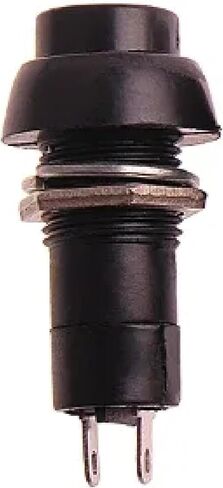 PBS-11 مفتاح زر الضغط ، البلاستيك الأسود ، لحظة 12 مم ، 2 دبوس ، 3A 250V AC تصنيف (أصفر الذاتي) in Saudi Arabia
