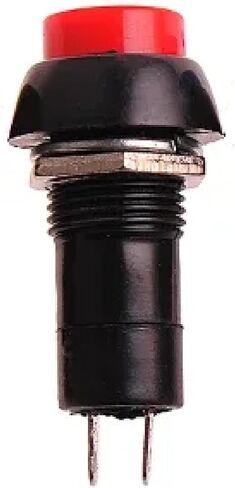 PBS-11 مفتاح زر الضغط ، البلاستيك الأسود ، لحظة 12 مم ، 2 دبوس ، 3A 250V AC تصنيف (أصفر الذاتي) in Saudi Arabia