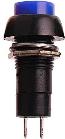 PBS-11 مفتاح زر الضغط ، البلاستيك الأسود ، لحظة 12 مم ، 2 دبوس ، 3A 250V AC تصنيف (أصفر الذاتي) in Saudi Arabia