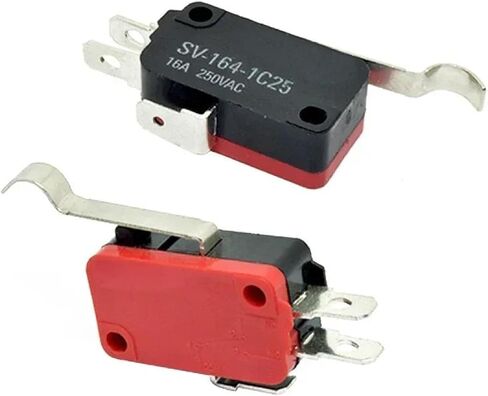 SPDT Momentary Travel Limit Micro Switch 1NO1NC 3pin Lever Roller Microswitch 16A 250V AC V-15-1C25 in Saudi Arabia