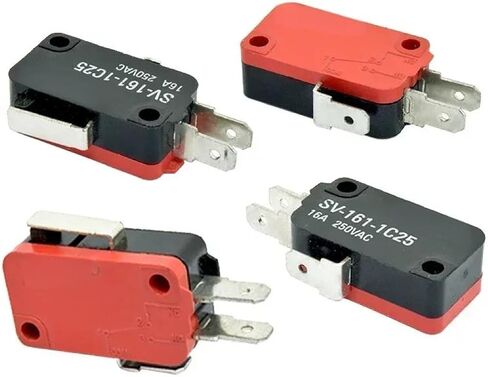 SPDT Momentary Travel Limit Micro Switch 1NO1NC 3pin Lever Roller Microswitch 16A 250V AC V-15-1C25 in Saudi Arabia