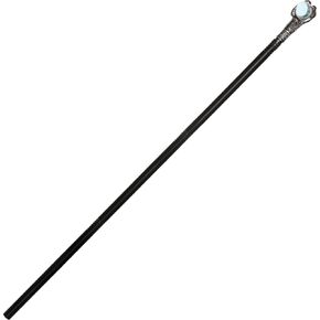 Underwraps Crystal Ball Claw Cane - Props Fantasy Staff ، إكسسوارات أزياء Halloween القوطية للمعالج ، قصب Cosplay ، الدعائم السينمائية (حجم واحد يناسب أكثر) أسود in Kuwait
