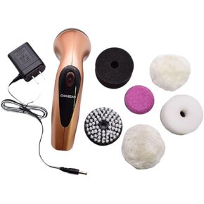 Electric Shoe Scrubber Portable Lightweight Multipurpose Handheld Electric Shoe Polisher Brush Automatic for Sofa, Gold in Kuwait