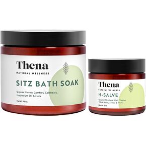 Intense Hemorrhoid Treatment 100% Natural Hemorrhoid Cream & Fissure Ointment Control Organic Lavender Arnica Witch Hazel Fast Healing Maximum Strength, Best with Thena Sitz Bath Soak for Women Men in Kuwait