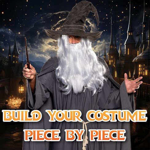 Underwraps Crystal Ball Claw Cane - Props Fantasy Staff ، إكسسوارات أزياء Halloween القوطية للمعالج ، قصب Cosplay ، الدعائم السينمائية (حجم واحد يناسب أكثر) أسود in Saudi Arabia