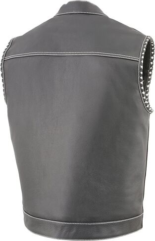 Milwaukee Leather Leather Men Leather Club Style Rister - Armholes Braided - Liner Liner - Red ، Gray ، White & Black Variations in Kuwait