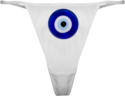 Cafepress Nazar تميمة شرير حماية العين كلاسيكية ثونغ الملابس الداخلية ، سراويل داخلية للسيدات in Saudi Arabia