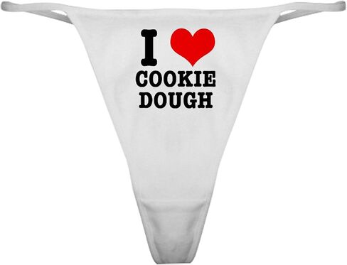 Cafepress I Heart (Love) Cookie Dough Classic Thong الملابس الداخلية ، سراويل داخلية للسيدات in Saudi Arabia