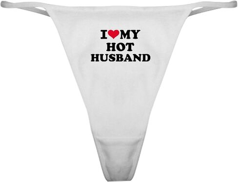 CafePress I Love My Hot Husband Classic Thong Underwear, Womens Panties in Saudi Arabia
