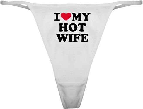 CafePress I Love My Hot Wife Classic Thong Underwear, Womens Panties in Saudi Arabia