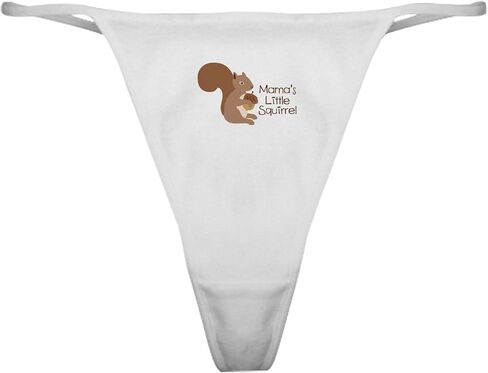 CafePress Mamas Little Squirrel Classic Thong Underwear, Womens Panties in Saudi Arabia