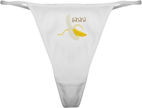 Cafepress أنا أحب الموز الكلاسيكي ثونغ الملابس الداخلية ، سراويل داخلية للسيدات in Saudi Arabia
