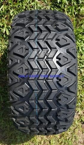 10 "عجلات عربة غولف من الفولاذ الأسود و 20 × 10-10 نقطة من إطارات العربة الجولف التضاريس - مجموعة من 4 in Saudi Arabia