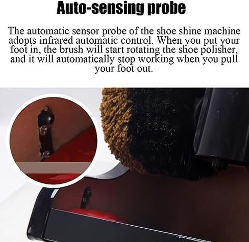 Automatic Shoe Polishing Machine, Commercial Shoe Shine Polisher with Induction Function & Double Brush for Hotel Lobby & Entrance Hall - Efficient Shoe Care Solution in Saudi Arabia