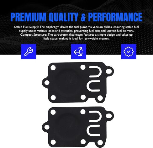 2 PCS CARB Diaphragm Gasket متوافق مع Briggs & Stratton 270026 272538 272538S 272637 ، 4157 ، 4168 in Saudi Arabia