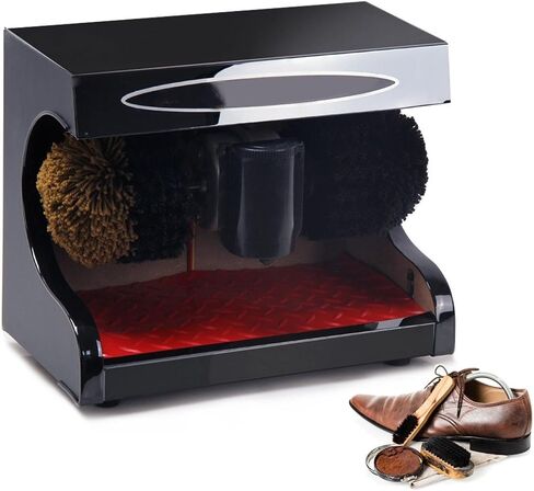 Automatic Electric Shoe Shine Polisher Machine, 1400RPM 45W Leather Cleaner with Stainless Steel Plate, Perfect for Hotel Lobby & Commercial Shoe Care in Saudi Arabia