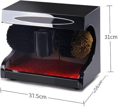 Electric Shoe Shine Polisher Machine, 1400rpm Automatic Leather Cleaner with 45W Power, Thickened Stainless Steel Plate for Hotel Lobby & Commercial Use in Saudi Arabia