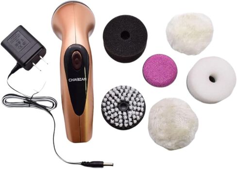 Electric Shoe Scrubber Portable Lightweight Multipurpose Handheld Electric Shoe Polisher Brush Automatic for Sofa, Gold in Kuwait