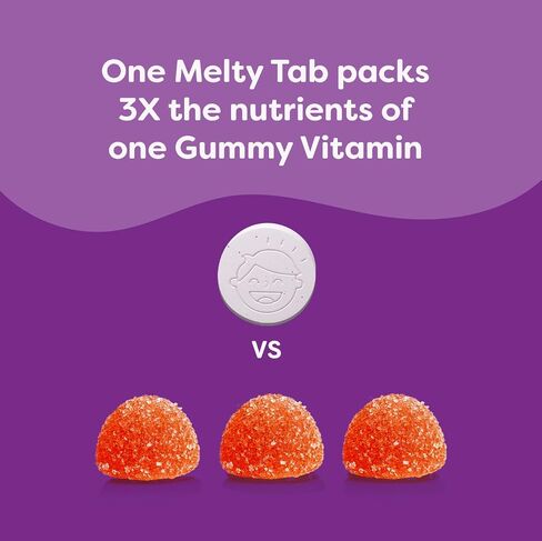 Renzo's Picky Eater Kids Multivitamin with Iron, Dissolving Kids Vitamins with Vitamin D3 & K2 and More, 60 Sugar-Free Melty Tabs, Cherry Mo’ Cherry Flavored in Saudi Arabia