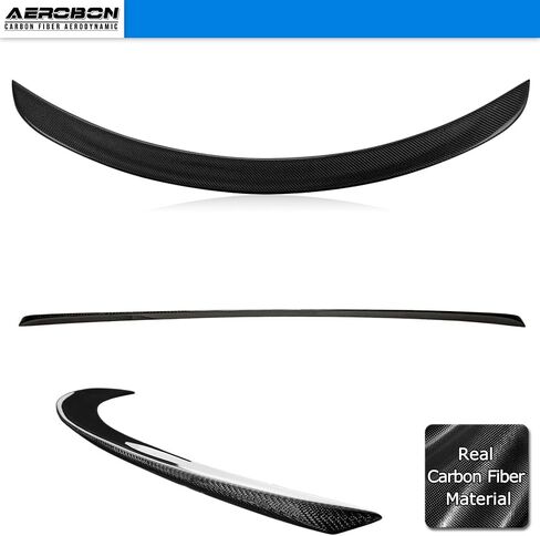 AeroBon Real Carbon Fiber Trunk Spoiler Compatible with 2012-2024 Tesla Model S Spoiler (H Style) in Saudi Arabia