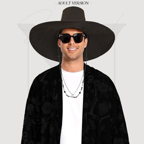 Sun Hats for Men Boys Teens Fishing Hat Idol Cosplay Cap Headwear Wide Brim Summer UV Protection Black Hat in Saudi Arabia