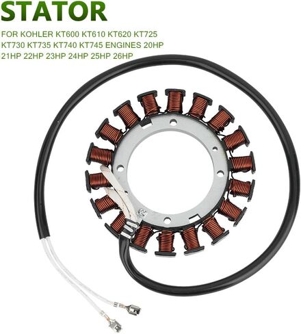 Stator Kit for Kohler KT600 KT610 KT620 KT725 KT730 KT735 KT740 KT745 Engines 20HP 21HP 22HP 23HP 24HP 25HP 26HP With Ignition Coil Voltage Regulator Spark Plugs in Saudi Arabia