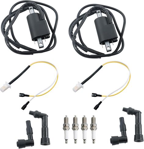 labwork Ignition Coil Spark Plug With Cover Kit Replacement for Yamaha XJ550 XJ750 1981 1982 1983 Motorcycle 4G0-82310-09-00 in Saudi Arabia