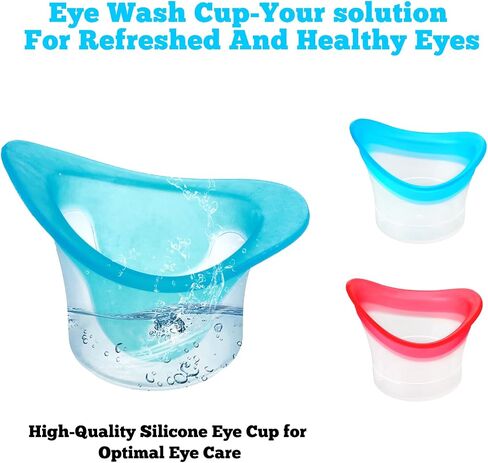 2pcs Eye Wash Cup 10ml Eye Wash Cleaner Kit Eyewashs Bath Kit Silicone Manual Eyes Cleansing Cup for Eyes Rinse Portable eyeCare Tool for Quick Effective Sooth Tired eyeRefresh Dust Makeup Irritant in Saudi Arabia
