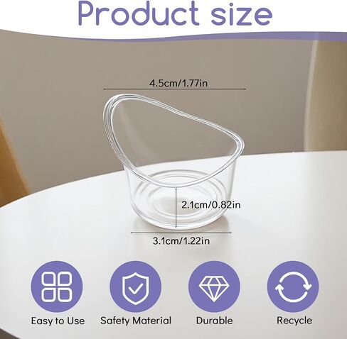 20Pcs Eye Wash Cup Eye Care Tool Rinse and Flush Kit Disposable Portable Plastic Measuring Cup for Quick Effective Soothing Tired Eyes for Travel Cleaning, 5ml in Saudi Arabia