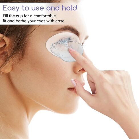 20Pcs Eye Wash Cup Eye Care Tool Rinse and Flush Kit Disposable Portable Plastic Measuring Cup for Quick Effective Soothing Tired Eyes for Travel Cleaning, 5ml in Saudi Arabia