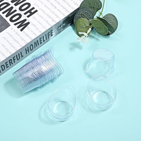 20Pcs Eye Wash Cup Eye Care Tool Rinse and Flush Kit Disposable Portable Plastic Measuring Cup for Quick Effective Soothing Tired Eyes for Travel Cleaning, 5ml in Saudi Arabia