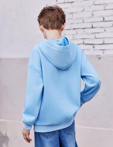 Arshiner Boys Hooded Sweatshirt Fleece Pullover Long Sleeve Warm Hoodies with Pocket for Kids 5-14 Years in Saudi Arabia