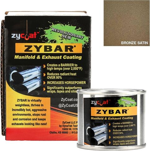 Zycoat Zybar 10004 طلاء درجات الحرارة العالي - الساتان البرونزي ، 4 أونصة in Kuwait