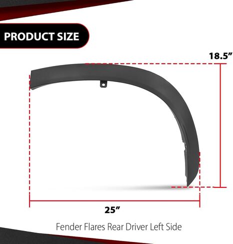 صب العجلة الخلفية Fender Trim Passenger الجانب الأيمن متوافق مع Toyota Highlander Hybrid Pronze Edition 2022-2023/XSE 2021-2023 750870e030 ، to1791116 in Kuwait