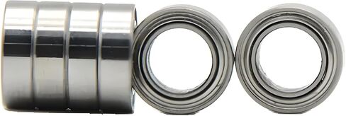محامل كروية مصغرة معدنية ، مجموعة مكونة من 6 قطع ، مصممة بالهندسة (MR105ZZ 5x10x4mm) in Saudi Arabia