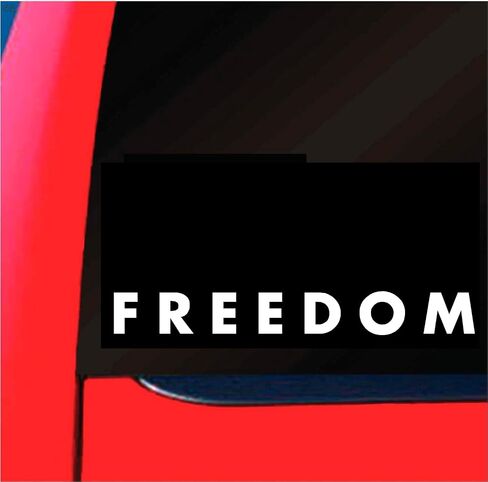 Freedom Liberty Autonoly Finyl Scener Sticker (White ، 8 Int) in Kuwait