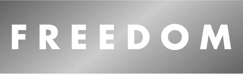 Freedom Liberty Autonoly Finyl Scener Sticker (White ، 8 Int) in Kuwait