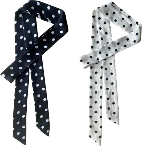 Polka dot Sash 2pcs Dress Sash Ribbon Scraf in Kuwait