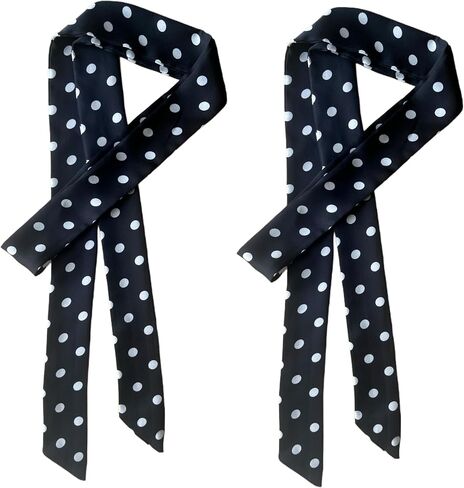 Polka dot Sash 2pcs Dress Sash Ribbon Scraf in Kuwait
